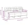 Sofá de 3 plazas con cojines terciopelo marrón 180 cm von , Sofas - Ref: Foro24-3278236, Preis: 330,86 €, Rabatt: %