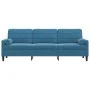 Sofá de 3 plazas con cojines terciopelo azul 210 cm von , Sofas - Ref: Foro24-3278248, Preis: 347,44 €, Rabatt: %