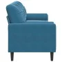 Sofá de 3 plazas con cojines terciopelo azul 210 cm von , Sofas - Ref: Foro24-3278248, Preis: 347,44 €, Rabatt: %