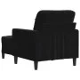 Sillón con taburete terciopelo negro 60 cm by , Sofas - Ref: Foro24-3278262, Price: 233,68 €, Discount: %