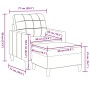 Sessel mit Hocker aus schwarzem Samt, 60 cm. von , Sofas - Ref: Foro24-3278262, Preis: 239,05 €, Rabatt: %