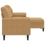 Dreisitzer-Sofa mit braunem Samt-Hocker, 180 cm. von , Sofas - Ref: Foro24-3278274, Preis: 346,27 €, Rabatt: %
