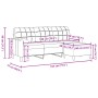 Sofá de 3 plazas con taburete de terciopelo marrón 180 cm by , Sofas - Ref: Foro24-3278274, Price: 352,88 €, Discount: %