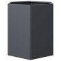 Jardinera hexagonal acero gris antracita 46x40x45 cm by , Pots and planters - Ref: Foro24-851112, Price: 50,06 €, Discount: %