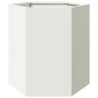 Sechseckiger Blumenkübel aus weißem Stahl, 46x40x45 cm. von , Töpfe und Pflanzgefäße - Ref: Foro24-851110, Preis: 50,06 €, Ra...
