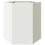 Jardinera hexagonal acero blanco 46x40x45 cm by , Pots and planters - Ref: Foro24-851110, Price: 49,09 €, Discount: %