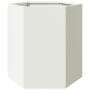 Sechseckiger Blumenkübel aus weißem Stahl, 46x40x45 cm. von , Töpfe und Pflanzgefäße - Ref: Foro24-851110, Preis: 50,06 €, Ra...