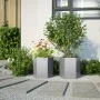 Jardineras hexagonales 2 uds acero inoxidable 46x40x45 cm by , Pots and planters - Ref: Foro24-851119, Price: 66,28 €, Discou...