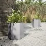 Jardineras hexagonales 2 uds acero inoxidable 46x40x45 cm by , Pots and planters - Ref: Foro24-851119, Price: 66,28 €, Discou...