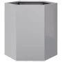 Jardineras hexagonales 2 uds acero inoxidable 46x40x45 cm by , Pots and planters - Ref: Foro24-851119, Price: 66,28 €, Discou...