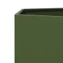 Jardinera hexagonal de acero verde oliva 69x60x45 cm by , Pots and planters - Ref: Foro24-851125, Price: 57,45 €, Discount: %