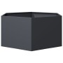 Jardinera hexagonal de acero gris antracita 104x90x45 cm by , Pots and planters - Ref: Foro24-851131, Price: 89,53 €, Discoun...