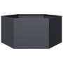 Jardinera hexagonal de acero gris antracita 104x90x45 cm by , Pots and planters - Ref: Foro24-851131, Price: 89,53 €, Discoun...