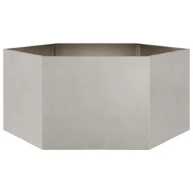 Sechseckiges Pflanzgefäß aus Edelstahl, 104x90x45 cm. von , Töpfe und Pflanzgefäße - Ref: Foro24-851133, Preis: 101,47 €, Rab...