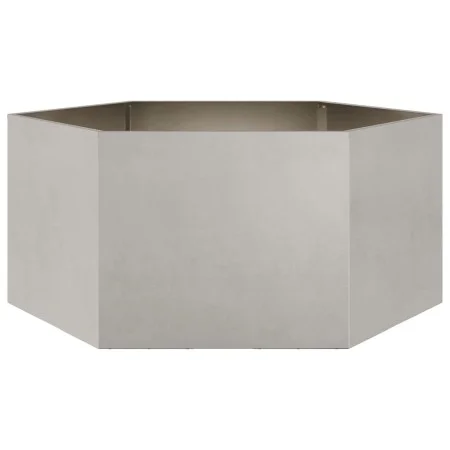 Sechseckiges Pflanzgefäß aus Edelstahl, 104x90x45 cm. von , Töpfe und Pflanzgefäße - Ref: Foro24-851133, Preis: 101,47 €, Rab...
