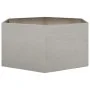 Jardinera hexagonal de acero inoxidable 104x90x45 cm by , Pots and planters - Ref: Foro24-851133, Price: 101,47 €, Discount: %
