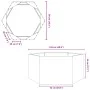 Sechseckiges Pflanzgefäß aus Edelstahl, 104x90x45 cm. von , Töpfe und Pflanzgefäße - Ref: Foro24-851133, Preis: 101,47 €, Rab...