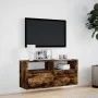 Wand-TV-Möbel mit LED-Lichtern in geräucherter Eiche 100x31x45 cm von , TV-Möbel - Ref: Foro24-852338, Preis: 73,53 €, Rabatt: %