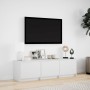 TV-Möbel mit LED-Beleuchtung aus weißem Ingenieurholz 140x34x40 cm von , TV-Möbel - Ref: Foro24-852243, Preis: 98,69 €, Rabat...