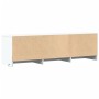 TV-Möbel mit LED-Beleuchtung aus weißem Ingenieurholz 140x34x40 cm von , TV-Möbel - Ref: Foro24-852243, Preis: 98,69 €, Rabat...