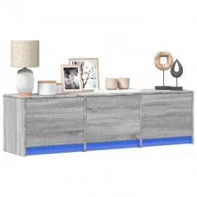 Mueble de TV madera ingeniería gris Sonoma 140x34x40 cm de , Muebles TV - Ref: Foro24-852248, Precio: 98,62 €, Descuento: %