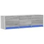 Mueble de TV madera ingeniería gris Sonoma 140x34x40 cm by , TV Furniture - Ref: Foro24-852248, Price: 98,62 €, Discount: %