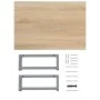 Set of 2-piece bathroom furniture, ceramic oak by , Bathroom furniture - Ref: Foro24-279330, Price: 102,11 €, Discount: %