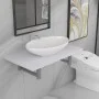 Zweiteiliges Badezimmermöbelset aus weißer Keramik. von , Badezimmermöbel - Ref: Foro24-279339, Preis: 89,49 €, Rabatt: %