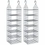 Hanging shelves for closet with 7 shelves, 2 units. by , Dresser Organizers and Bar Hangers - Ref: Foro24-3102980, Price: 57,...