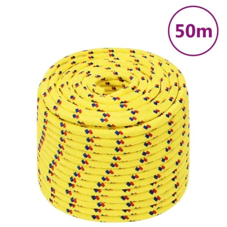 Gelbes Polypropylen-Schiffstau 12 mm 50 m von , Seile und Metallschnüre - Ref: Foro24-152618, Preis: 29,11 €, Rabatt: %