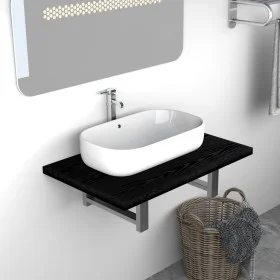 Schwarzes Badezimmermöbel 60x40x16,3 cm von , Badezimmermöbel - Ref: Foro24-283807, Preis: 42,00 €, Rabatt: %