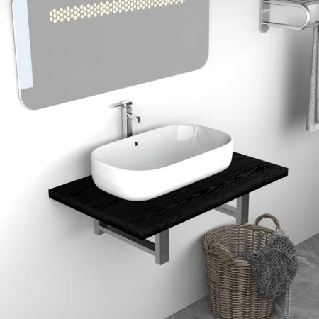 Schwarzes Badezimmermöbel 60x40x16,3 cm von , Badezimmermöbel - Ref: Foro24-283807, Preis: 44,49 €, Rabatt: %