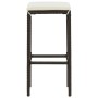 Küchenhocker mit Kissen 4 Stück synthetisches Rattan braun von vidaXL, Küchenhocker - Ref: Foro24-313445, Preis: 95,25 €, Rab...