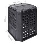 Compostador de jardín negro 68,9x68,9x83,9 cm 360 L de , Compostadores - Ref: Foro24-146275, Precio: 84,31 €, Descuento: %