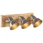 Industrial wall lamp made of silver mango wood E27 70x23 cm by , Lamps - Ref: Foro24-320595, Price: 78,67 €, Discount: %