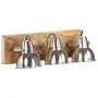 Lámpara de pared industrial madera mango plateado E27 70x23 cm de , Lámparas - Ref: Foro24-320595, Precio: 78,81 €, Descuento: %