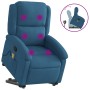 Blue velvet reclining lift massage chair by , Armchairs - Ref: Foro24-3204321, Price: 276,91 €, Discount: %
