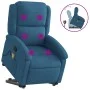 Blue velvet reclining lift massage chair by , Armchairs - Ref: Foro24-3204321, Price: 311,62 €, Discount: %