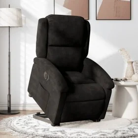 Sillón eléctrico reclinable elevable de terciopelo negro de , Sillones - Ref: Foro24-3204328, Precio: 321,63 €, Descuento: %