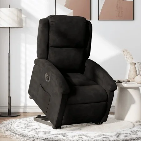 Sillón eléctrico reclinable elevable de terciopelo negro de , Sillones - Ref: Foro24-3204328, Precio: 321,63 €, Descuento: %