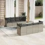 Gartenmöbel-Set 9-teilig mit Kissen aus hellem grauem Kunst-Rattan. von , Gartensets - Ref: Foro24-3249151, Preis: 622,58 €, ...