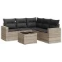Garden sofa set 6 pieces and gray synthetic rattan cushions by , Modular outdoor sofas - Ref: Foro24-3251299, Price: 422,50 €...