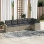 Garden sofa set 6 pieces and gray synthetic rattan cushions by , Modular outdoor sofas - Ref: Foro24-3251329, Price: 421,52 €...
