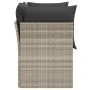 Sofá de jardín con cojines 2 plazas ratán sintético gris claro de , Sofás de exterior - Ref: Foro24-366176, Precio: 168,48 €,...