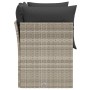 Sofá de jardín con cojines 2 plazas ratán sintético gris claro de , Sofás de exterior - Ref: Foro24-366176, Precio: 171,32 €,...