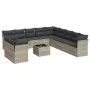 Gartensofagarnitur 12-teilig mit grauen Polstern aus synthetischem Rattan von , Gartensets - Ref: Foro24-3249731, Preis: 861,...