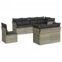 Gartensofa-Set, 8-teilig, mit grauen Kissen aus synthetischem Rattan von , Gartensets - Ref: Foro24-3249771, Preis: 616,69 €,...