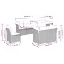 Gartensofa-Set, 8-teilig, mit grauen Kissen aus synthetischem Rattan von , Gartensets - Ref: Foro24-3249771, Preis: 616,69 €,...
