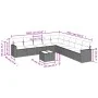 Set of 10-piece garden sofas with light gray synthetic rattan cushions by , Modular outdoor sofas - Ref: Foro24-3251439, Pric...