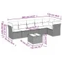 Garden sofa set 7 pieces with light gray PE rattan cushions by , Garden sets - Ref: Foro24-3249511, Price: 502,40 €, Discount: %